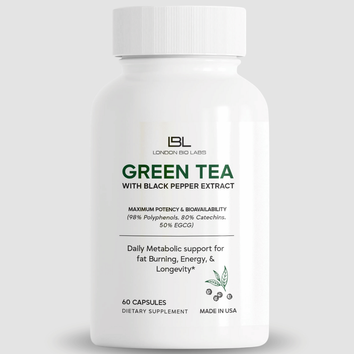 LondonBioLabs Green Tea Extract — Support Your Body's Natural Balance With Concentrated Antioxidants